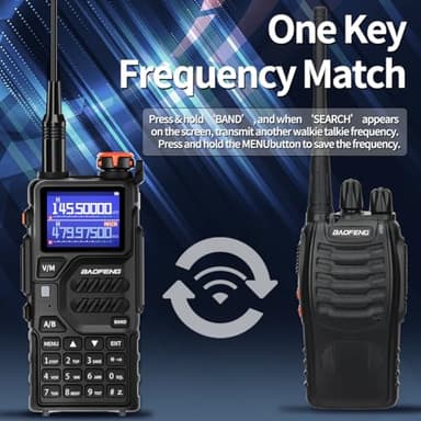 BAOFENG Radio Ham Radio Handheld K5Plus 10W Long Range Rechargeable NOAA Weather Receiver 5RM UV32 Tactical Two Way Radio Walkie Talkie for Adults with USB-C Charging for Hunting Survival Gear,2Pack - Image 4