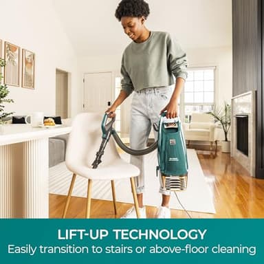 Kenmore Intuition Bagged Upright Vacuum Lift-Up Carpet Cleaner 2-Motor Power Suction with HEPA Filter, 3-in-1 Combination Tool, HandiMate for Floor, Pet Hair, 14pounds, Green - Image 2