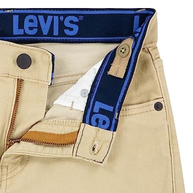 Boys' 502 Regular Taper Fit Performance Jeans Pale Khaki - Image 5