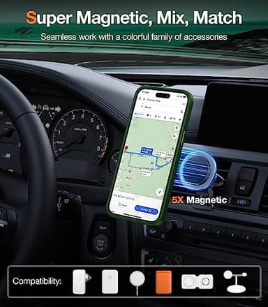 TORRAS 360°Rotatable Ring for iPhone 15 Pro Case 6.1", Compatible with MagSafe 15 Pro Case with Stand Translucent Slim Protective Mil-Grade Shockproof Cover 2023, Green - Image 4