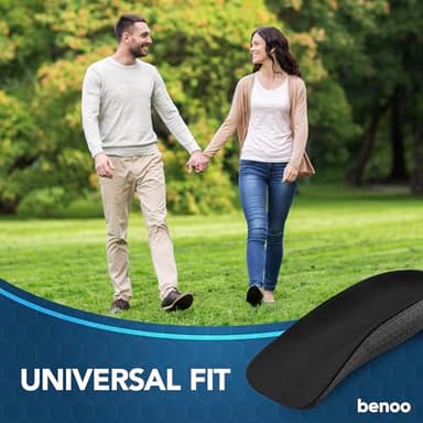 Heel Lift (1 Inch) Height Increase Insoles for Men & Women, Half Shoe Lift Insert, Comfortable Instant Height Boost (Mens 8-9.5 or Womens 9.5-11) - Image 5