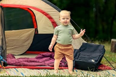 Carhartt Baby Short-Sleeve Pocket Bodysuit, Tea Green, 18M - Image 2