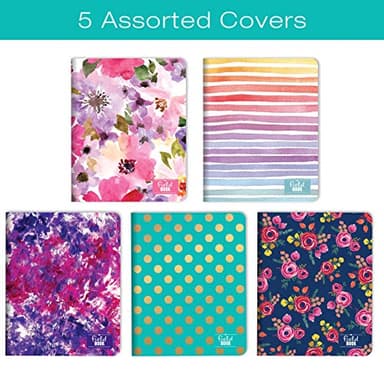 Elan Publishing Company Assorted Pattern Field Memo Notebooks, 8x10 in Lined Office Notepads for Nurses, Teachers, and Students - Small and Easy to Carry Pocketbook, Quick Note Taking, 5 Pack - Image 5