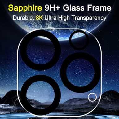 Ferilinso 6 Pack Camera Lens Protector for iPhone 16 Pro Max/iPhone 16 Pro [Phone Case Friendly], Accessories Camera Screen Protector Tempered Glass - Image 6