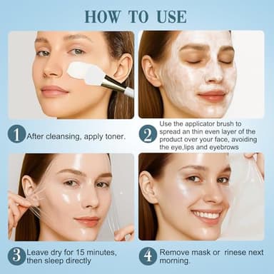 ISTON Collagen Night Wrapping Mask for Glass Skin - Elasticity& Hydration Boost,Reduces Dullness&Radiant Skin| Easy Peel-Off Collagen Face Mask Skin Care - Image 8