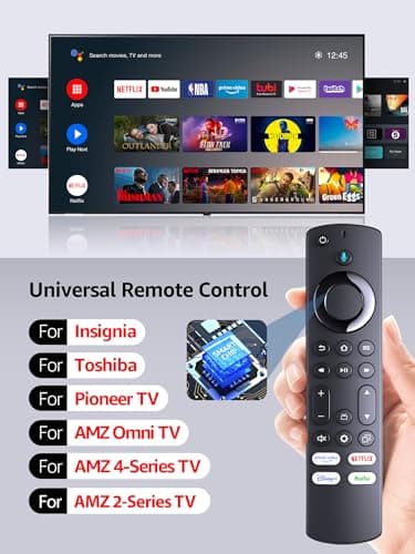 Voice TV Remote Control for Insignia/Toshiba/Pioneer/AMZ Smart TVs, Replace for L5B83G,NS-RCFNA-21,NS-RCFNA-19,CT-RC1US-21,CT-95018 Remote - Image 3