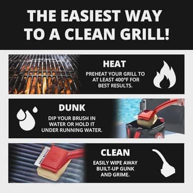 Grill Rescue BBQ Replaceable Cleaning Head, Bristle Free - Durable and Unique Grill Tools for Cast Iron or Stainless-Steel Grates, Barbecue Cleaner - Image 4