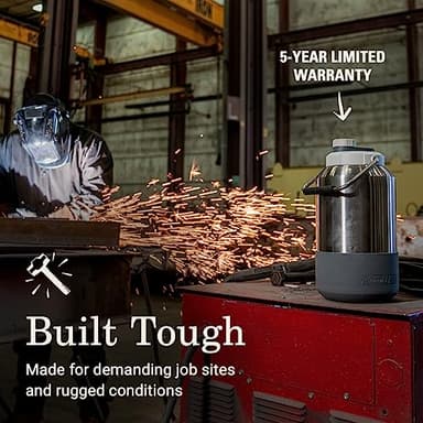 Coleman Pro Heavy-Duty Insulated Gallon Water Jug Leakproof Portable Jug for Rugged Outdoor Use & Jobsites Durable Steel with Anchor Point for Ultimate Portability - Image 2