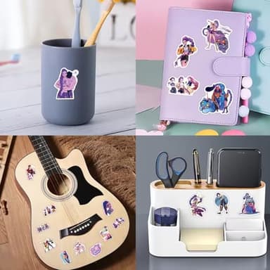 74PCS Movie Hunters Stickers, Anime Stickers Waterproof Vinyl Decals Laptop, Cell Phones, Water Cups Stickers - Image 6