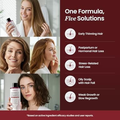 Onion & Biotin Hair Growth Shampoo: Infused With Natural Rosemary Tea Tree Anti Hair Loss Shampoo - Scalp Smooths Thickening Formula Support Hair Regrowth For Women Men 12.5Fl Oz - Image 6