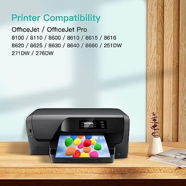 AXESET Compatible 950XL 951XL Ink Cartridges Combo Pack Replacement for HP OfficeJet Pro 8600 8610 8620 8100 8630 8660 8640 8615 76DW 251DW, Black, Cyan, Magenta, Yellow, 4-Pack - Image 2