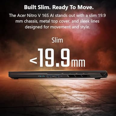 Acer Nitro V 16S AI Gaming Laptop | AMD Ryzen 7 260 Processor | NVIDIA GeForce RTX 5060 Laptop GPU (572 AI Tops) | 16" WUXGA IPS 180Hz Display | 32GB DDR5 | 1TB Gen 4 SSD | Wi-Fi 6 | ANV16S-41-R2AJ - Image 7