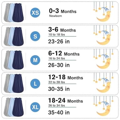 BSTOPPT 3 Pack Baby Sleep Sack 0-6 Months 100% Rayon Cotton Baby Sleeping Bag 2-Way Zipper Toddler Wearable Blankets,Comfy Stretchy Thin Sleep Sacks.TOG 0.3(Small) - Image 5
