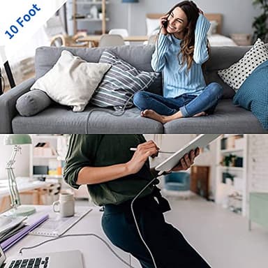 Deegotech Type C Charger 10 ft, USB C Charger Cable Fast Charging, Nylon Braided Long USB C Cable, Type C Charger Cord Compatible with Galaxy S10 S9 S8 Plus, Note9 8 A60 A50, Moto G and Other Devices - Image 7