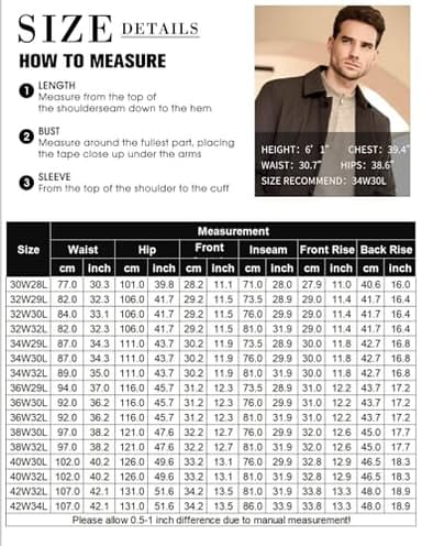 COOFANDY Men Casual Dress Pants Wrinkle Free Slacks Business Meeting Wedding Khaki 36W30L - Image 5