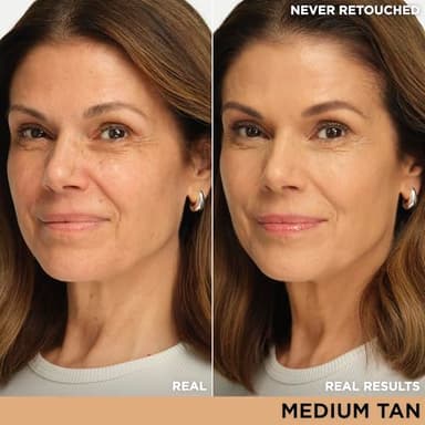 IT Cosmetics CC+ Cream (Medium Tan) - Natural Full Coverage Foundation With SPF 50+, Color Corrector & Anti-Aging Hydrating Serum, Hyaluronic Acid + Peptides, Lightweight - 1.08 fl oz - Image 2