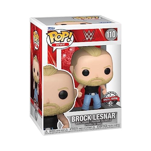 Funko Pop WWE: Brock Lesnar - Amazon Exclusive - Collectable Vinyl Figure - Gift Idea - Official Merchandise - Toys for Kids & Adults - Sports Fans - Model Figure for Collectors and Display - Image 1