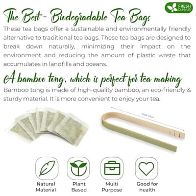 FreshDrinkUS, Premium 135 Nettle Leaf Tea Bags, 100% Natural & Pure, Stinging Nettle Leaf Tea, Nettle Leaf Tea, Burn Nettle, Stinging Nettle, Nettle Tea, Stinger Tea, No Sugar/ Caffeine & Gluten, Vegan - Image 8