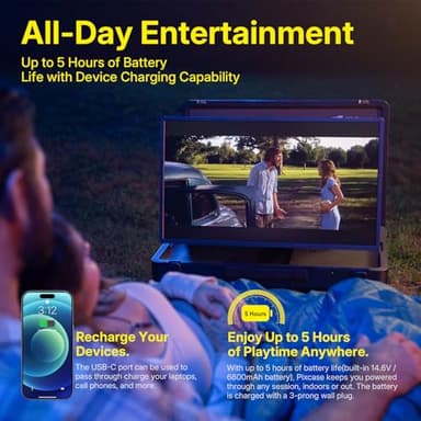 MP Mobile Pixels 27" Pixcase Computer Monitor, 1080P Touchscreen with 16GB RAM, Google Play Access, 40W Speakers, Compact Suitcase Design, Gamepad & Remote Included, Windows/Mac/Switch/Consoles - Image 6