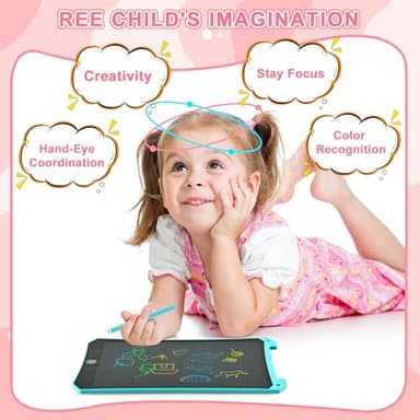 LCD Writing Tablet, 2 Pack Toddler Kids Toys, 10 Inch Doodle Board Drawing Pad, Travel Essentials Kids Games, Back to School Supplies Toys Birthday Gifts for Girls Boys Age 3-8 - Image 2