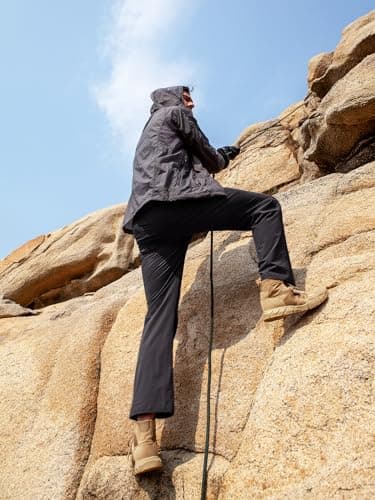 FREE SOLDIER Men's Outdoor Cargo Hiking Pants with Belt Lightweight Waterproof Quick Dry Tactical Pants Nylon Spandex (Black 38W/30L) - Image 7