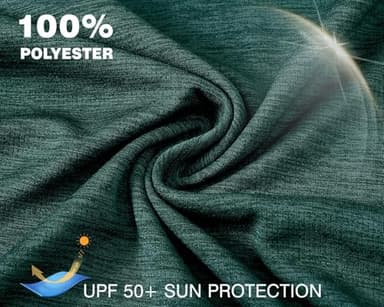 TBMPOY Womens UPF 50+ Sun Protection Hoodie Shirt Long Sleeve Fishing Hiking Outdoor UV Shirt Lightweight Blackish Green L - Image 4