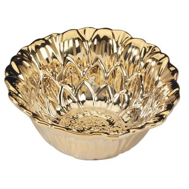 Certified International Gold Coast Sunflower 3-D 6.25" Ice Cream/Dessert Bowls,Set of 4 - Image 3