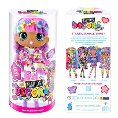 Sweetie Decora Fashion Girlz 11" Doll Stickers & Endless Style Fun for Creative Play - Image 4