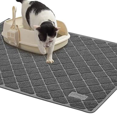 Niubya Premium Cat Litter Mat, Litter Box Mat with Non-slip and Waterproof Backing, Litter Trapping Mat Soft on Kitty Paws and Easy to Clean, Cat Mat Traps Litter from Box - Image 1