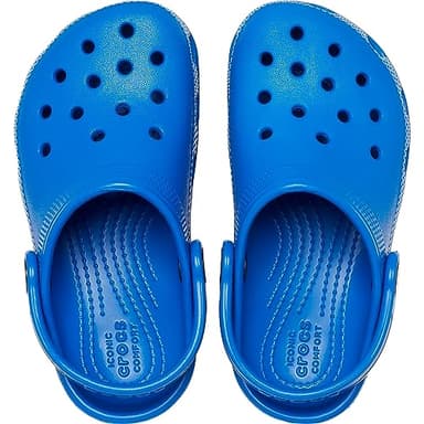 Crocs Classic Clogs, Blue Bolt, 13 US Unisex Little Kid - Image 4