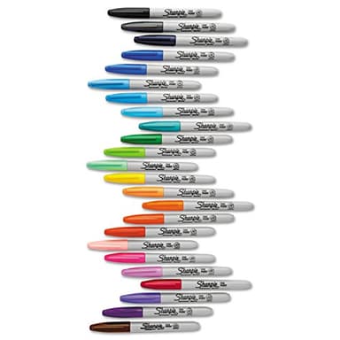 Sharpie Electro Pop Permanent Markers, Fine Tip, Marker Set, Assorted Colors, 24 Count - Coloring, Drawing, Art, Markers, Writing - Image 6