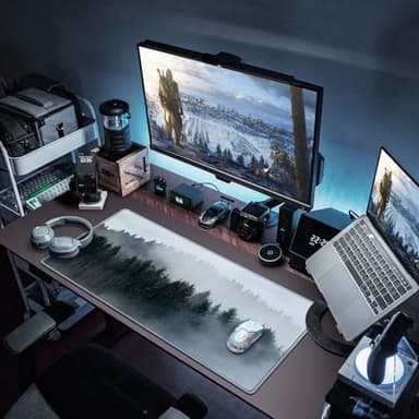 Canjoy Gaming Mouse Pad Forest Pattern Extended XXLarge Mousepad Big Computer Keyboard Desk Mat for Non-Slip Rubber 31.5x15.7inch - Image 7