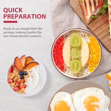 Soeos Strawberry Popping Boba Pearls 6.6 Pounds, Bursting Boba Pearls for Bubble Tea, Beverages, Shakes, Desserts, Smoothie and Ice Cream Topping - Image 9