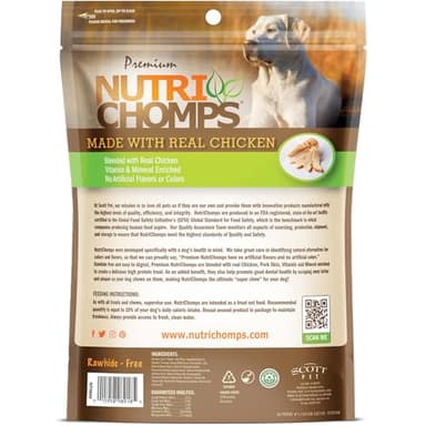 NutriChomps Dog Chews, Ear-Shaped, Easy to Digest, Rawhide-Free Dog Treats, 10 Count, Real Chicken flavor - Image 7