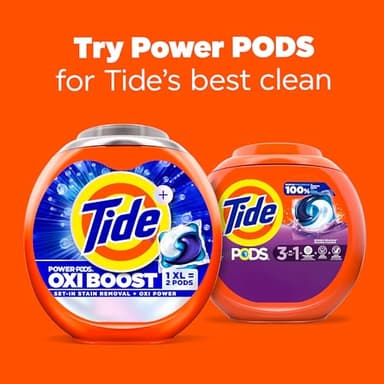 Tide PODS Liquid Laundry Detergent Soap Pacs, HE Compatible, Powerful 3-in-1 Clean in one Step, Built in Stain Removers, Spring Meadow Scent, 76 Count - Image 11