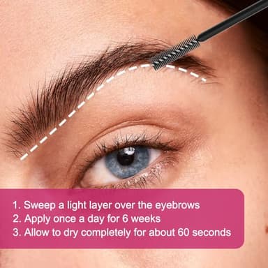 Eyebrow Growth Serum Natural Eyebrow for Women Advanced Eye Brow Serum for Growth Thicker, Fuller, Naturally Beautiful Brows - 5mL - Image 3
