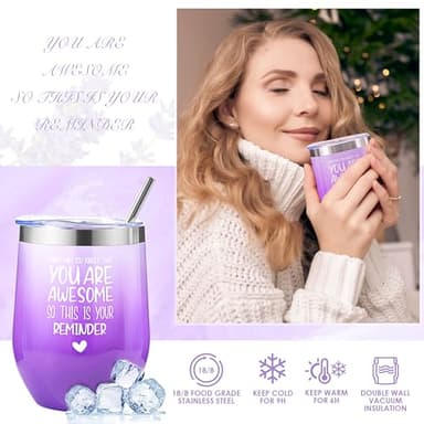 Mothers Day Gifts for Mom, Gifts for Women, Unique Birthday, Christmas, Valentines, Galentines Gift for Women Her, Wife, Teacher, Best Friend, Girlfriend, Sister, Coworker (Lavender) - Image 2