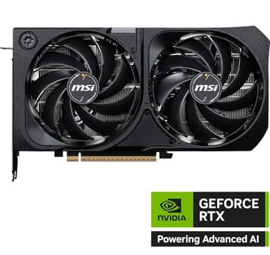 MSI Gaming RTX 5070 12G Shadow 2X OC Graphics Card (12GB GDDR7, 192-bit, Extreme Performance: 2557 MHz, DisplayPort x3 2.1a, HDMI 2.1b, NVIDIA Blackwell Architecture) - Image 2