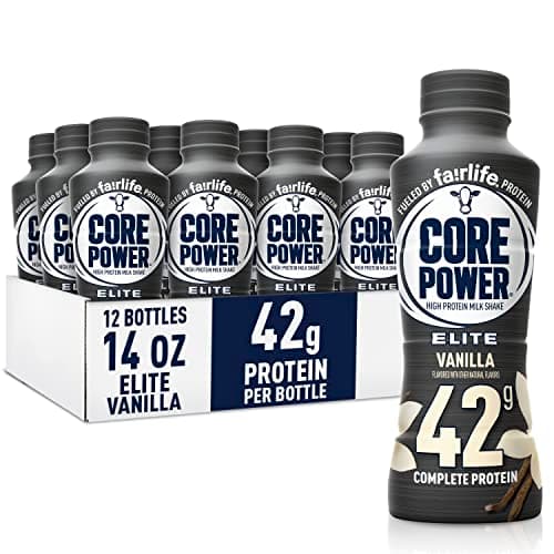 Core Power Elite High Protein Shake, Vanilla, 42g Bottle, 14oz, 12 Pack - Image 1
