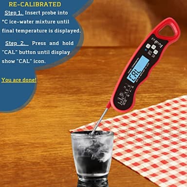 Neoikos Digital Meat Food Thermometer - 2~3S Instant Read Cooking Thermometer, Backlight, Built-in Magnet, Calibration, Foldable Probe for Kitchen Deep Fry BBQ Grill Roast Turkey - Image 6