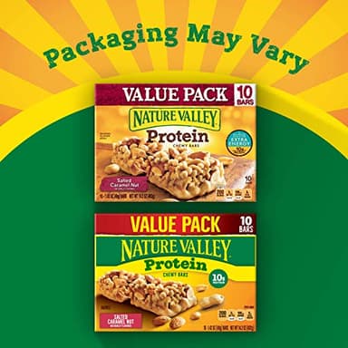 Nature Valley Protein Granola Bars, Salted Caramel Nut, Snack Bars, 10 ct, 14.2 OZ (Pack of 8) - Image 4
