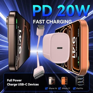 Phone 17 16 15 Pro Charger Fast Charging, 20W USB C Fast Charger Block with 3FT Long Type C Chargers Fast Charging Cable Cord for Phone 17/17 Pro/17 Pro Max/Air/16 Pro Max/16 Pro/15Pro Max/Pro, S24 - Image 6