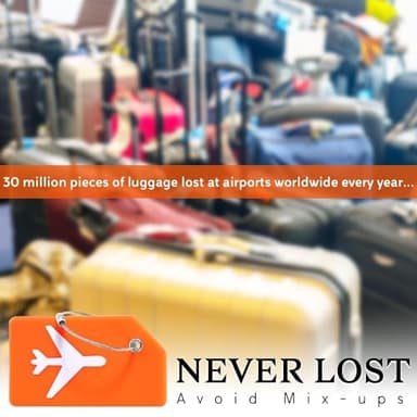 8 Pack Silicone Luggage Tag for Suitcases with Stainless Loop, TSA Approved, Privacy Protection Travel Essentials Bag Tags by Gostwo, Mixed Color - Image 5