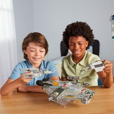 Star Wars™ Micro Galaxy Squadron Ghost (Secret Mission) - 15-Inch Vehicle with Three Additional Vehicles Plus Ten Micro Figures Accessories - Image 3