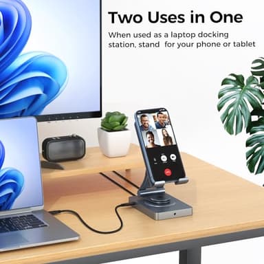 Versatile USB C Docking Station for iPad (USB-C), 11-in-1 with SD TF 4.0 Reader, 4K@60Hz HDMI, RJ45, Audio, USB A, USB c, Rotatable, Also for Tablet, Steam Deck, ROG Ally, Legion Go, with 65W Adapter - Image 8