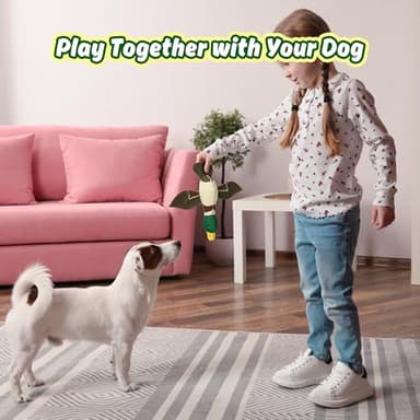 Pubialo Dog Toys for Large Dogs Interactive Squeaky Plush Toy to Keep Them Busy Stuffed Rope Chew Toy for Large Medium Small Breed Sizes - Image 6