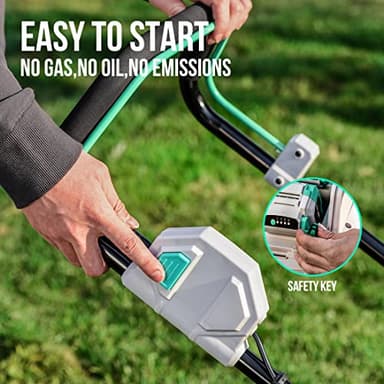 Litheli Cordless Lawn Mower 17 Inch, 2 x 20V 4.0Ah Battery Lawn Mowers with Brushless Motor, Bagging & Mulching, Charger Included - Image 5