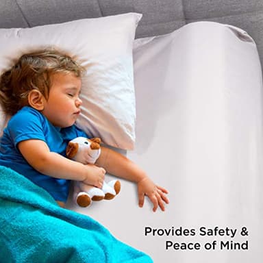 Toddler Bed Bumper – Kids Safety Sleep Guard Foam Mattress Barrier Cushion for Twin, F/Q and King Beds – Waterproof Washable Cover by Bluestone - Image 4