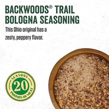 LEM Products Backwoods Trail Bologna Cured Sausage Seasoning Kit, Ideal for Wild Game and Domestic Meat, Seasons Up to 20 Pounds of Meat, 15.2 Ounce Package with Pre-Measured Cure Packet Included - Image 3