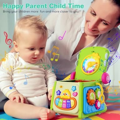 Toys for 1 Year Old Girl Gifts, First Birthday Gifts for Girls Boys, 8-in-1 Multi-Functional Learning Montessori Toddler Toys with Learning and Playing, Educational Musical Baby Toy 6-12 12-18 Months - Image 3